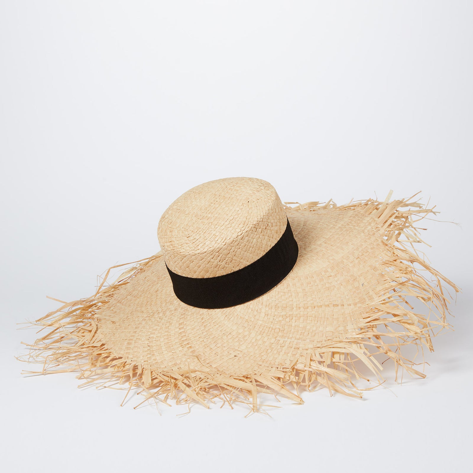 Melfi Natural Straw Raw Edge Sunhat