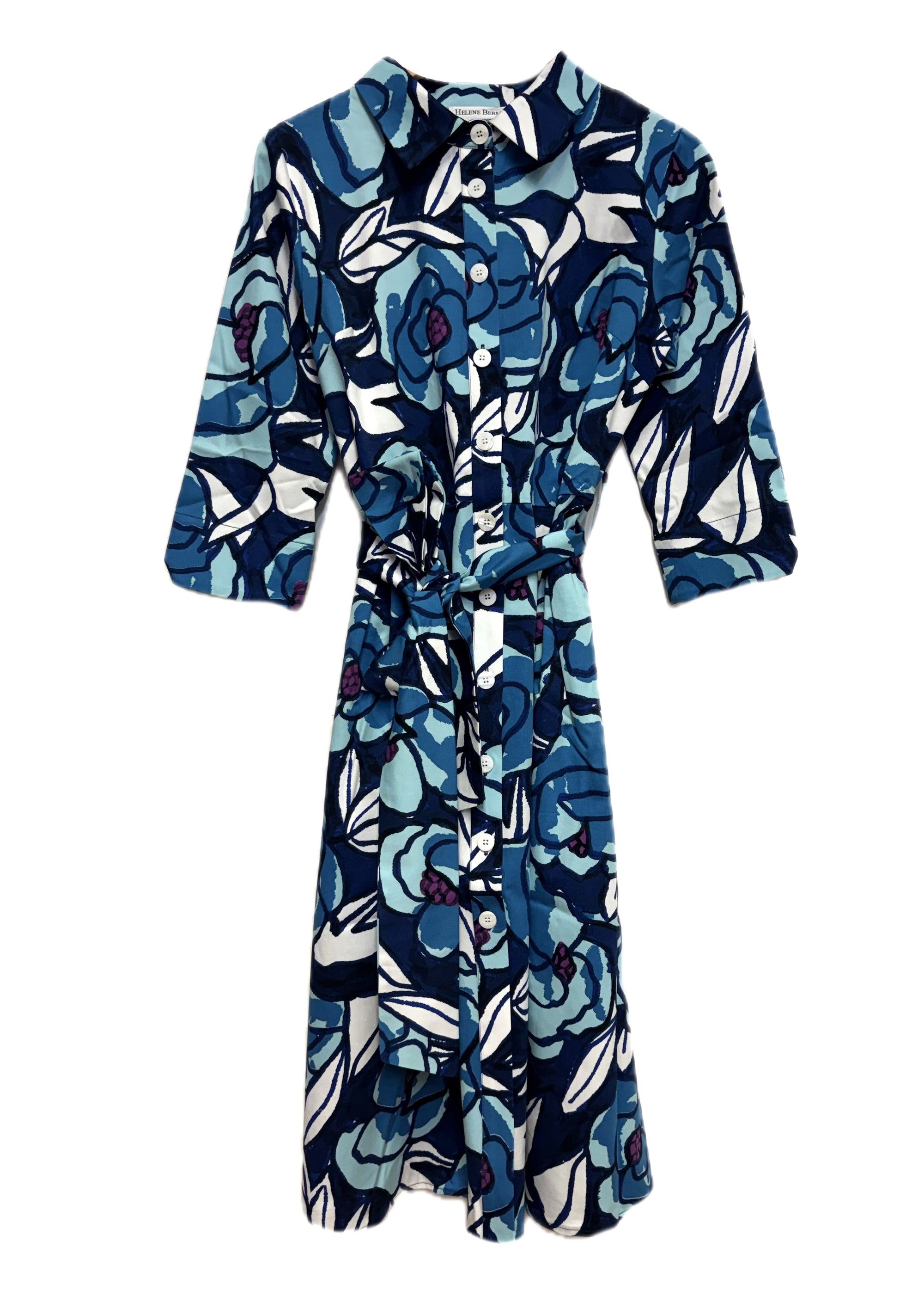Erica Printed Shirt Dress - size 10