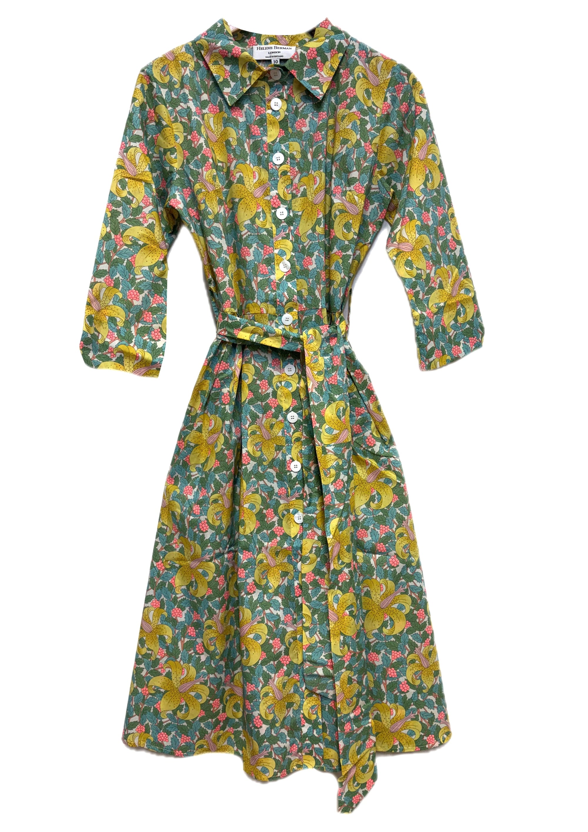 Willa Shirt Dress made with Liberty Fabric - size 10