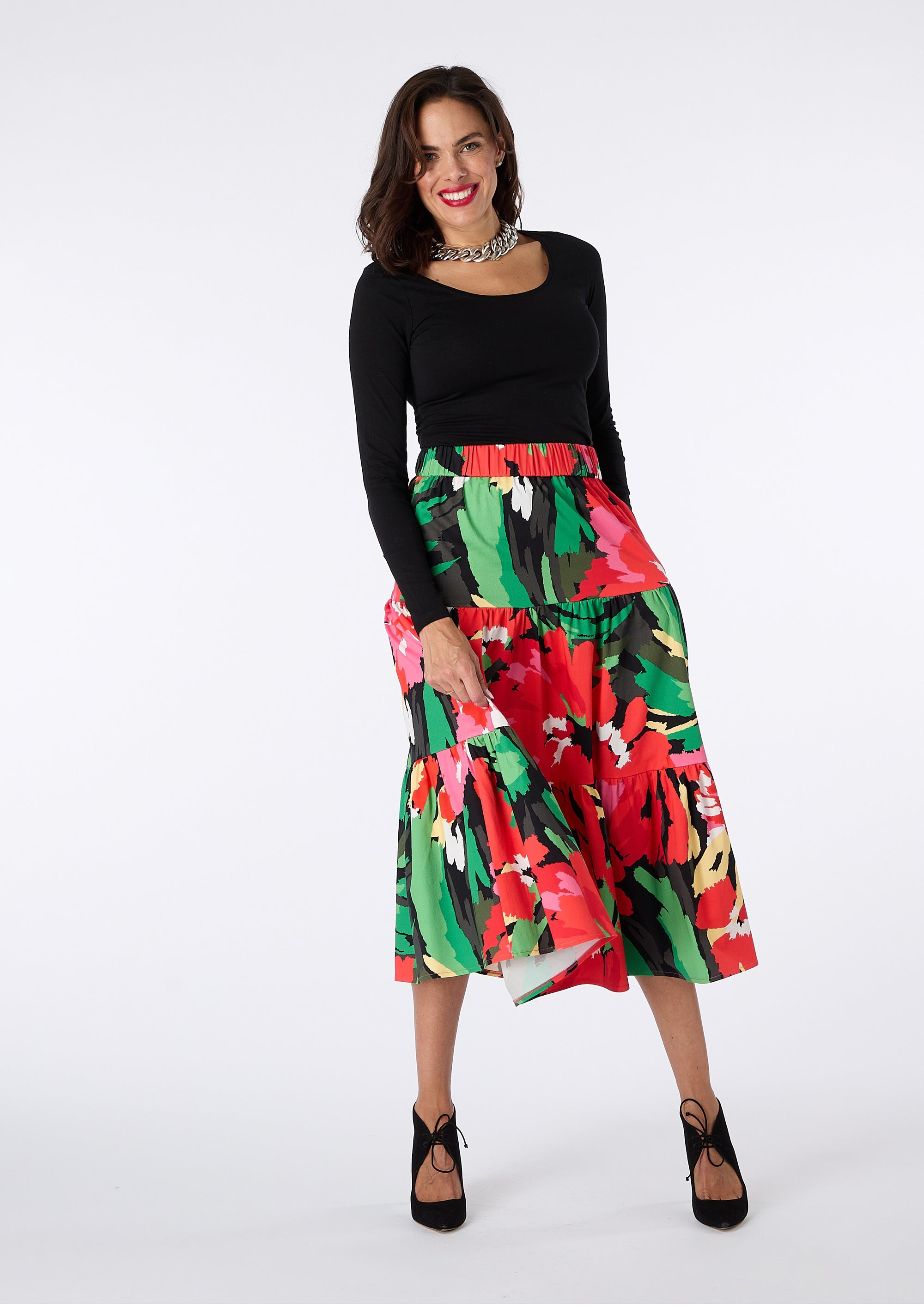 Betty Floral Print Skirt