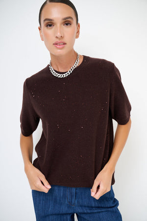 Alessia Cashmere-blend Sparkle Sweater - one size