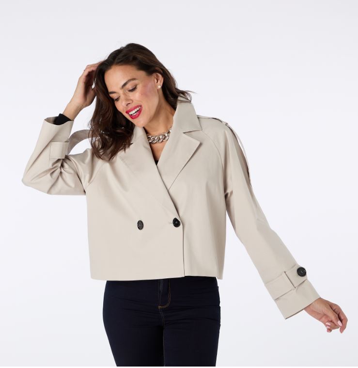 Carol Cropped Trench
