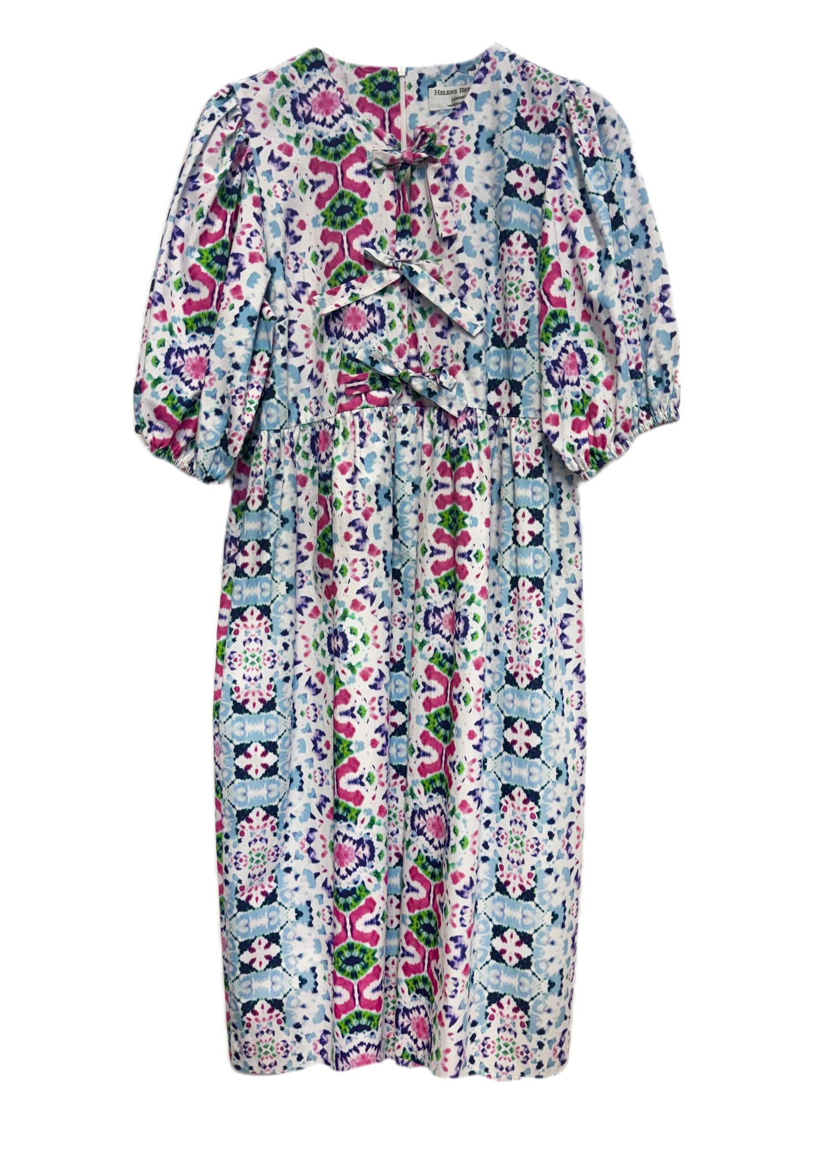 Etta Dress with Tie Front Bow Detail - size 10