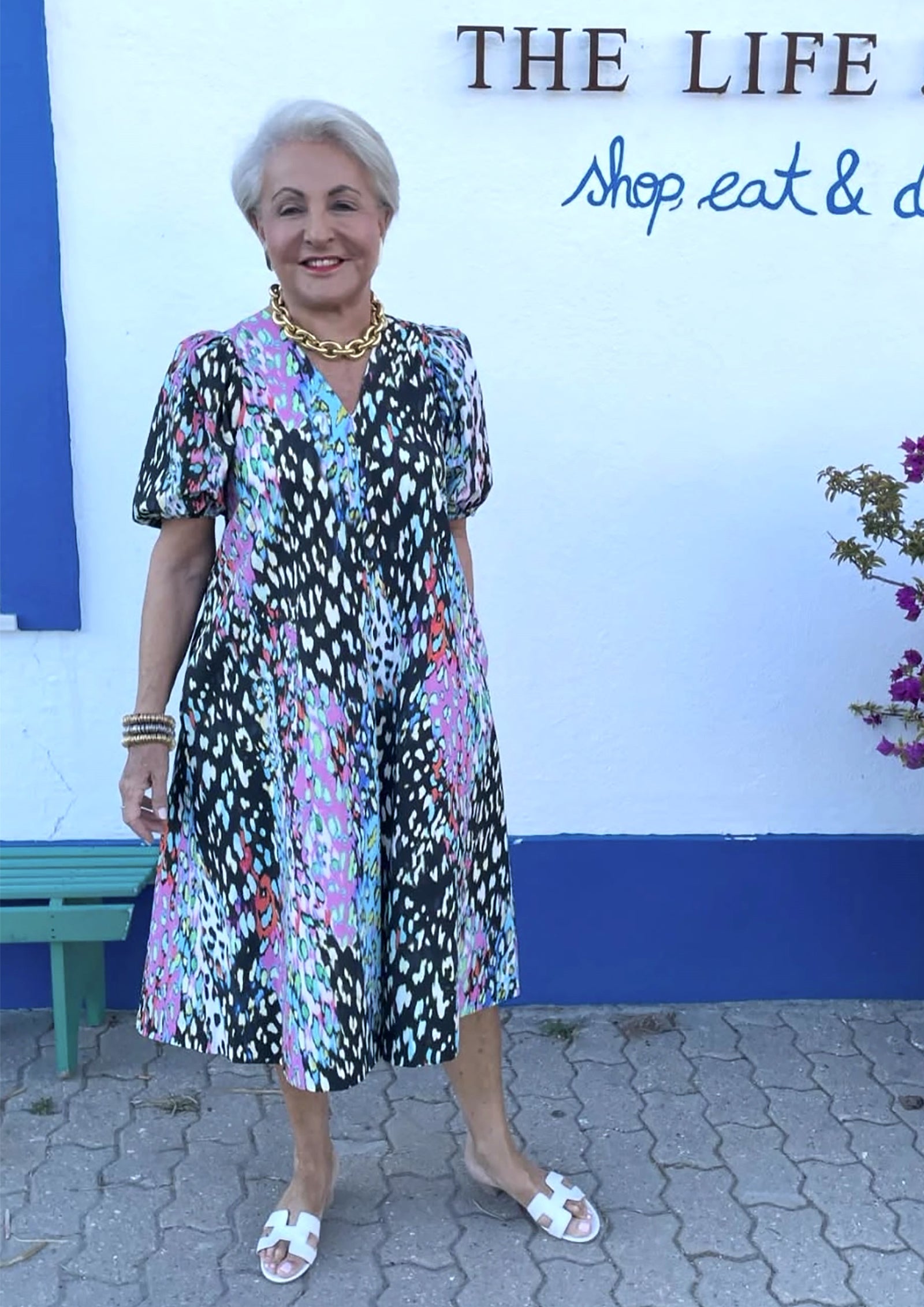 Helene Signature Printed Easy-Wear Dress - sizes 10, 12, 14, 16