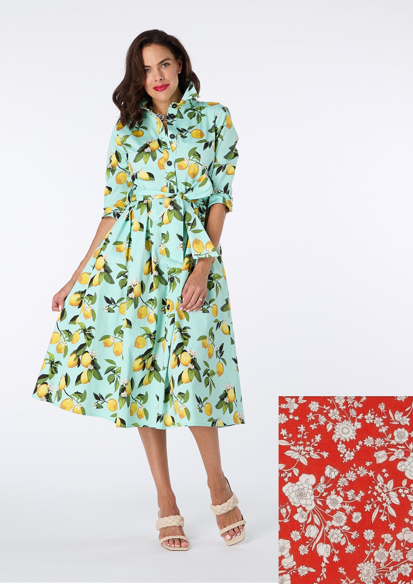 Nicolette Shirt Dress made with Liberty Fabric - size 10