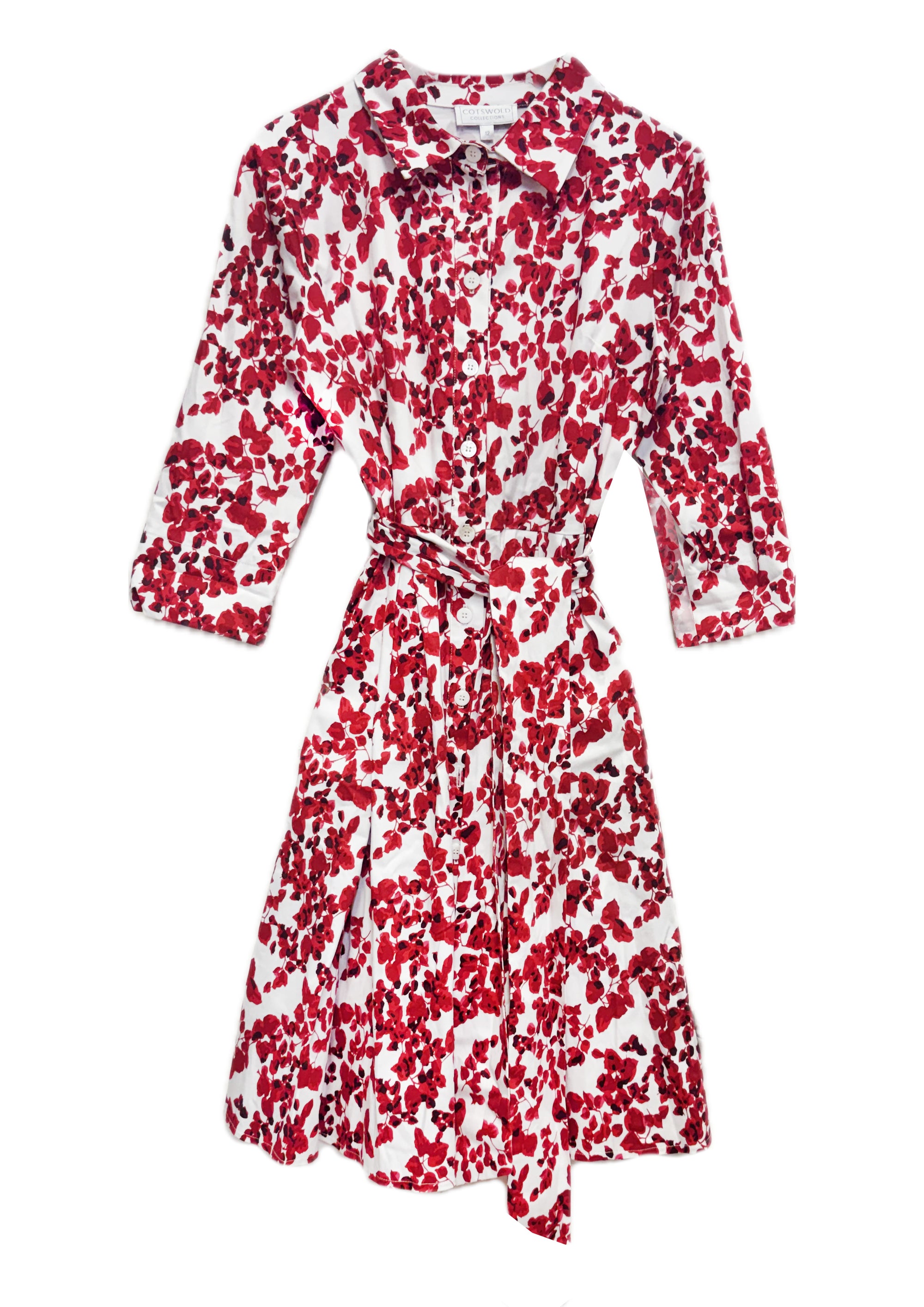 Sally Printed Shirt Dress - size 10