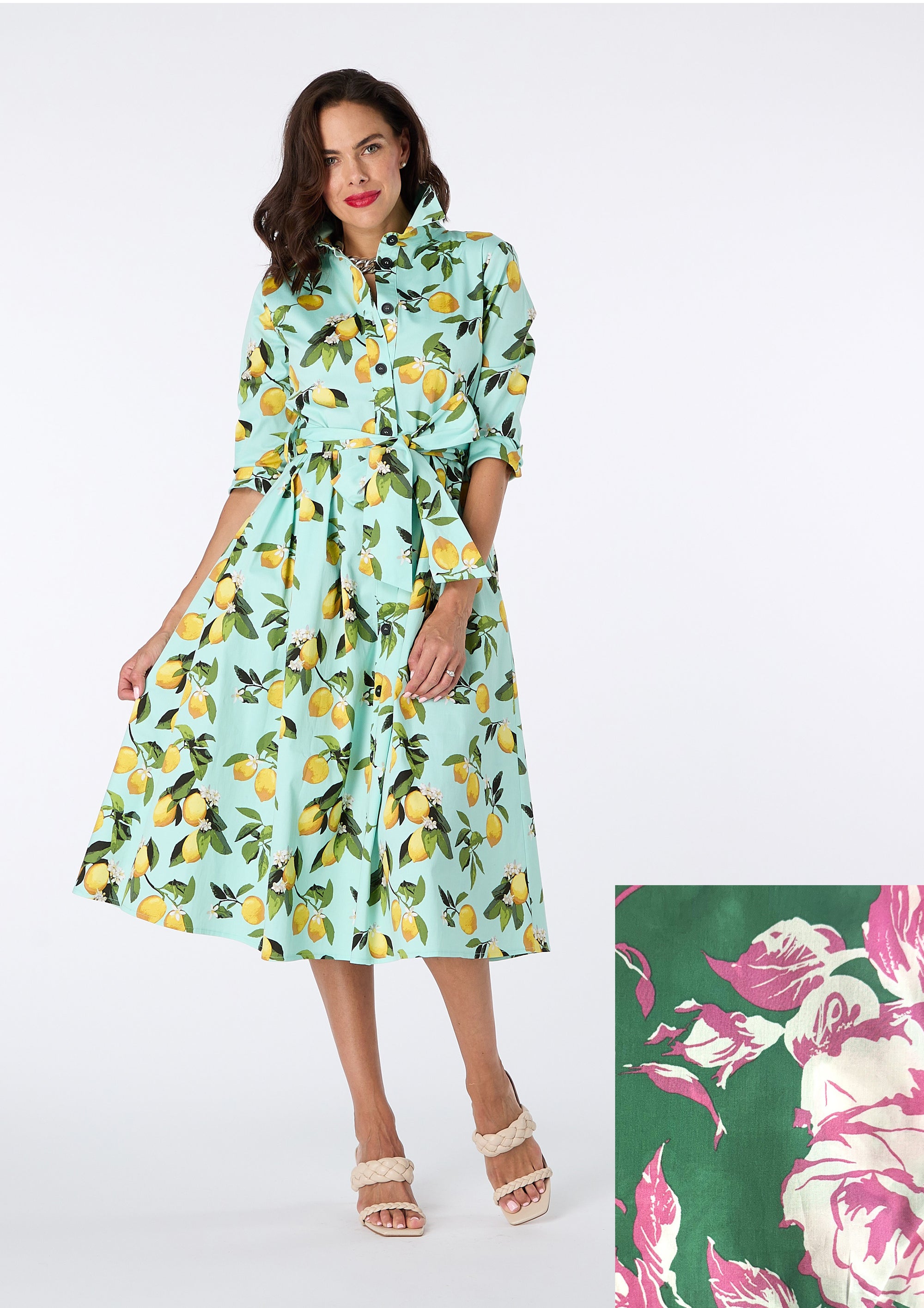 Adelina Shirt Dress made with Liberty Fabric - size 10