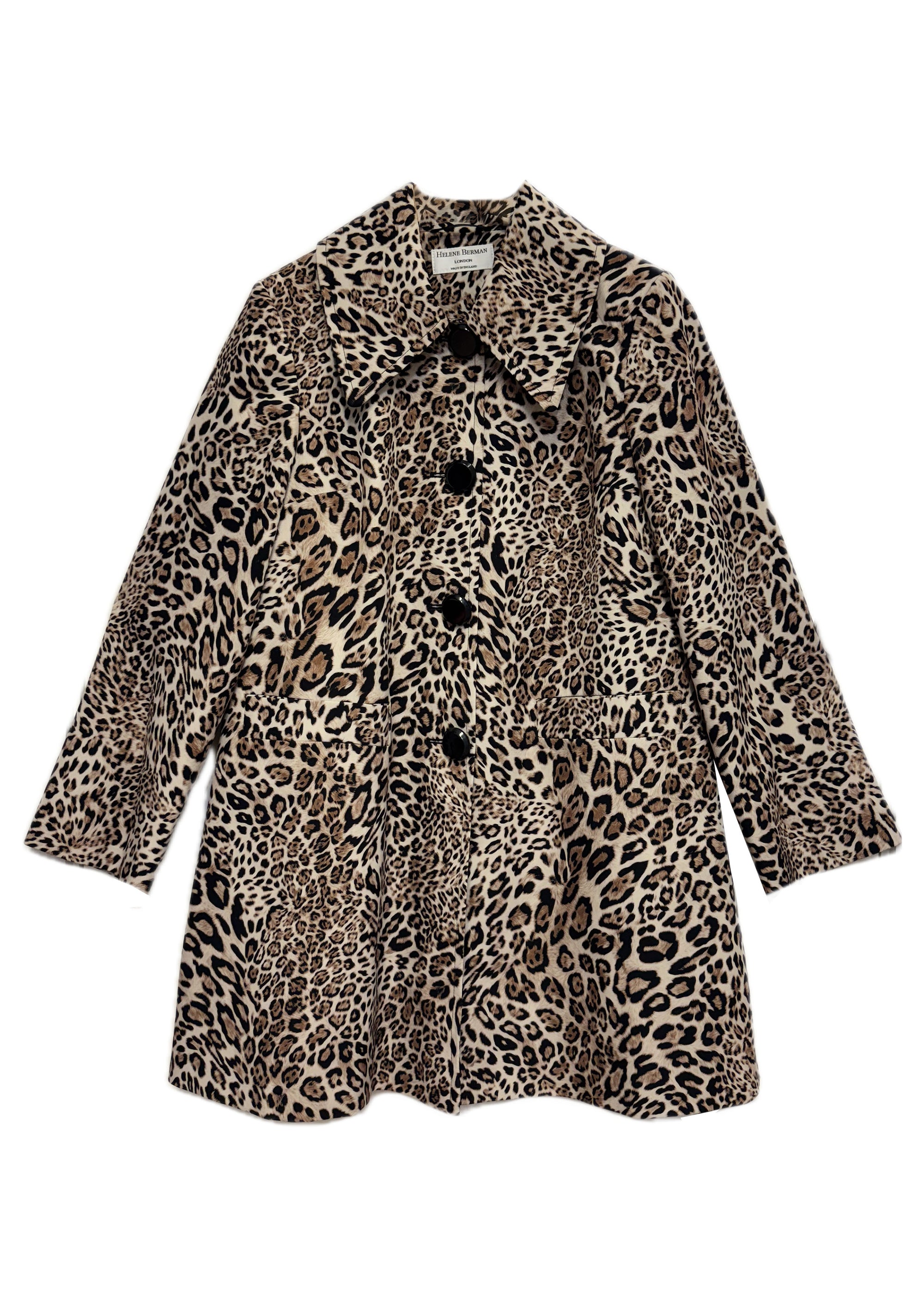 Annette Animal Print Easy-Wear Coat - size 10