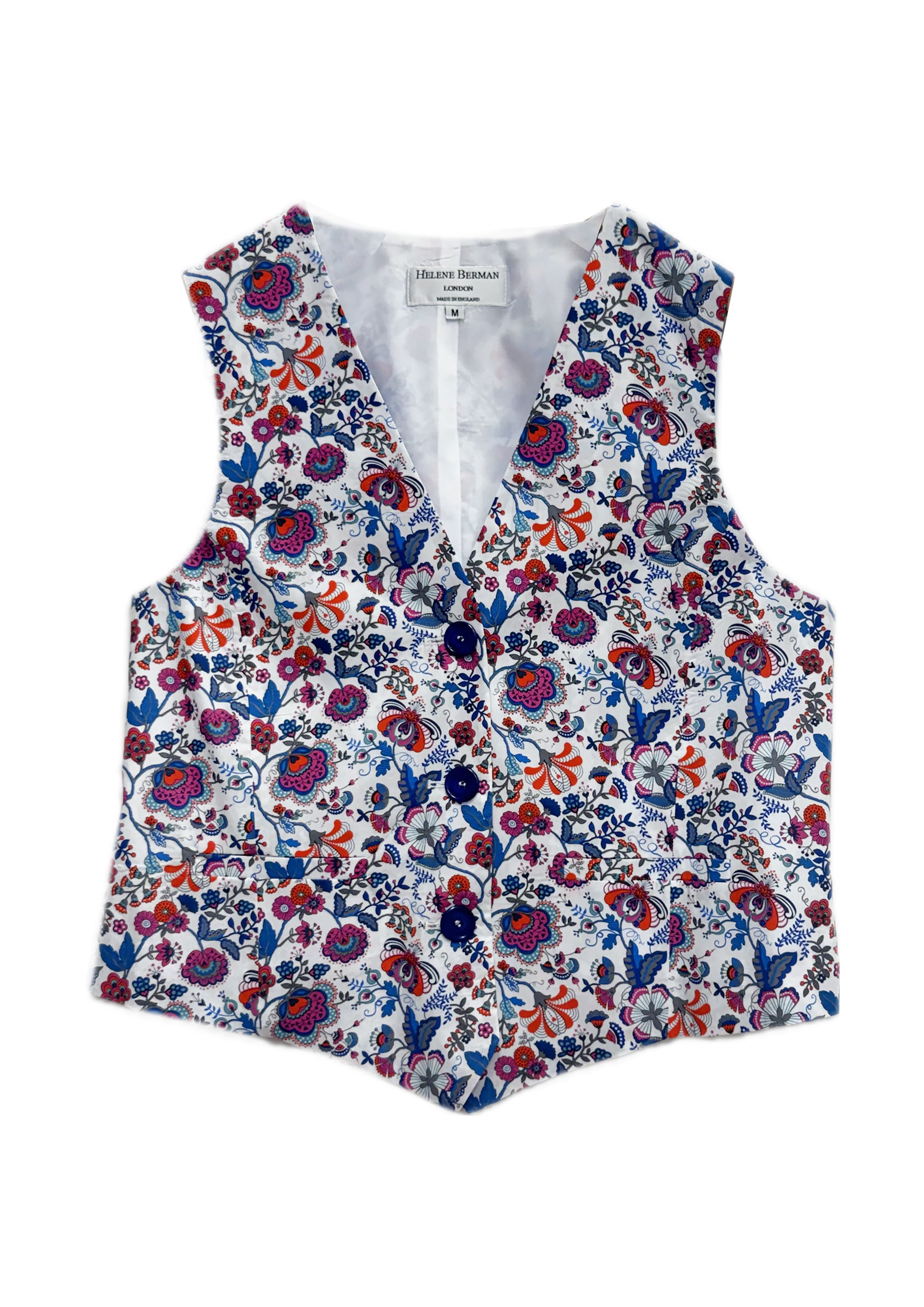 Cali Waistcoat, made with Liberty Fabric - size 10