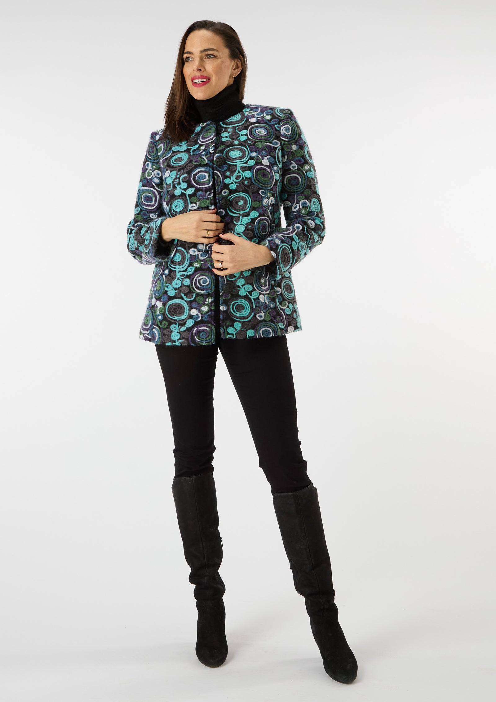 Cora Embroidered Jacket - size 10