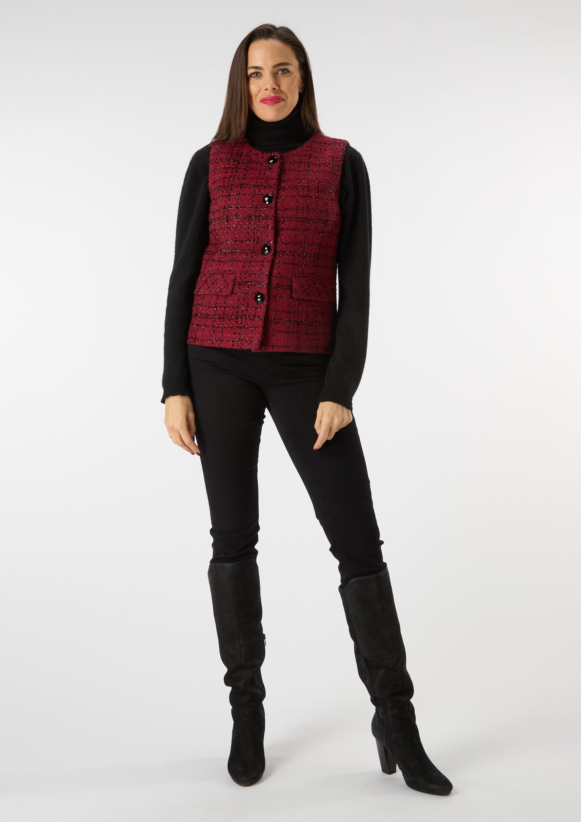 Demi Waistcoat with Sparkle Thread - size 10