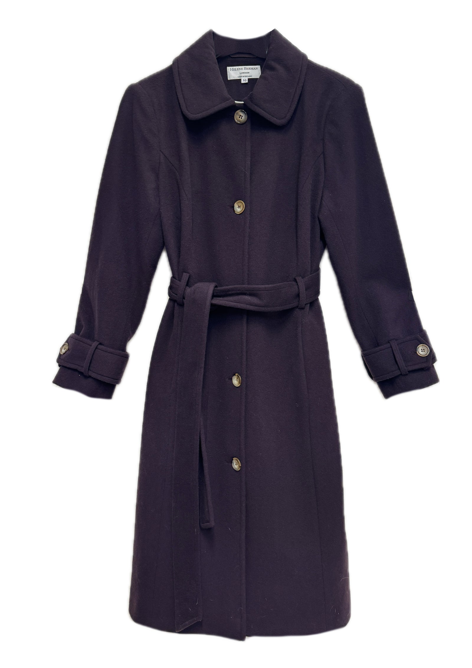 Denise Wool-Cashmere Blend Coat - size 10