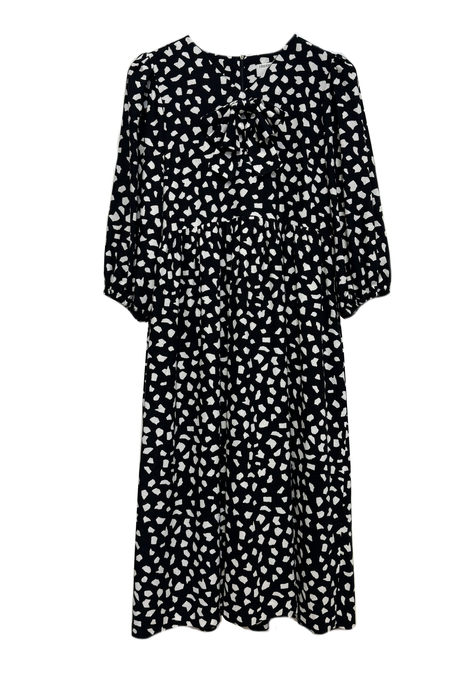 Bree Easy-Wear Linen-blend Dress with Bow Detail - size 10