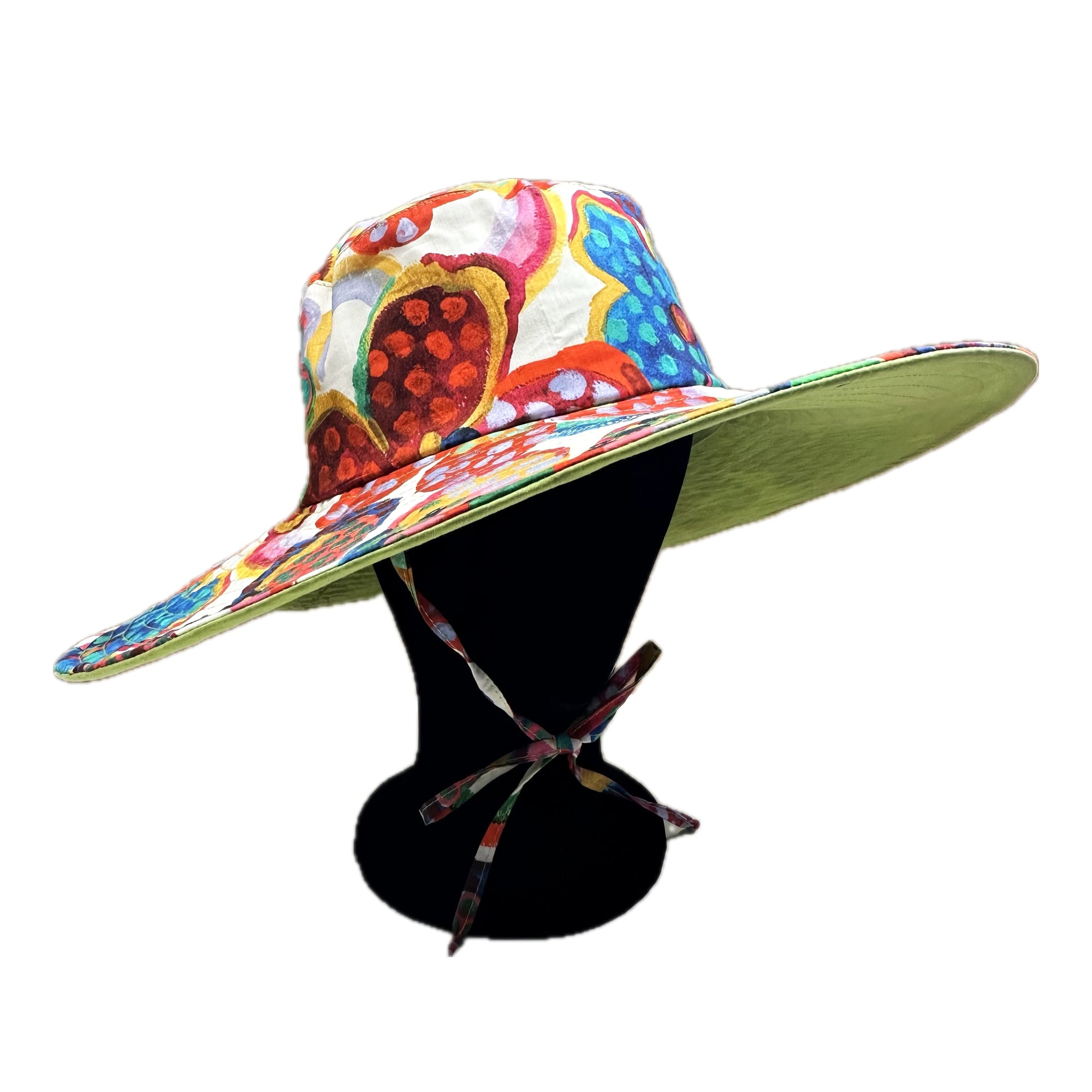 Janet Wide Brimmed Sun Hat - made with Liberty Fabric
