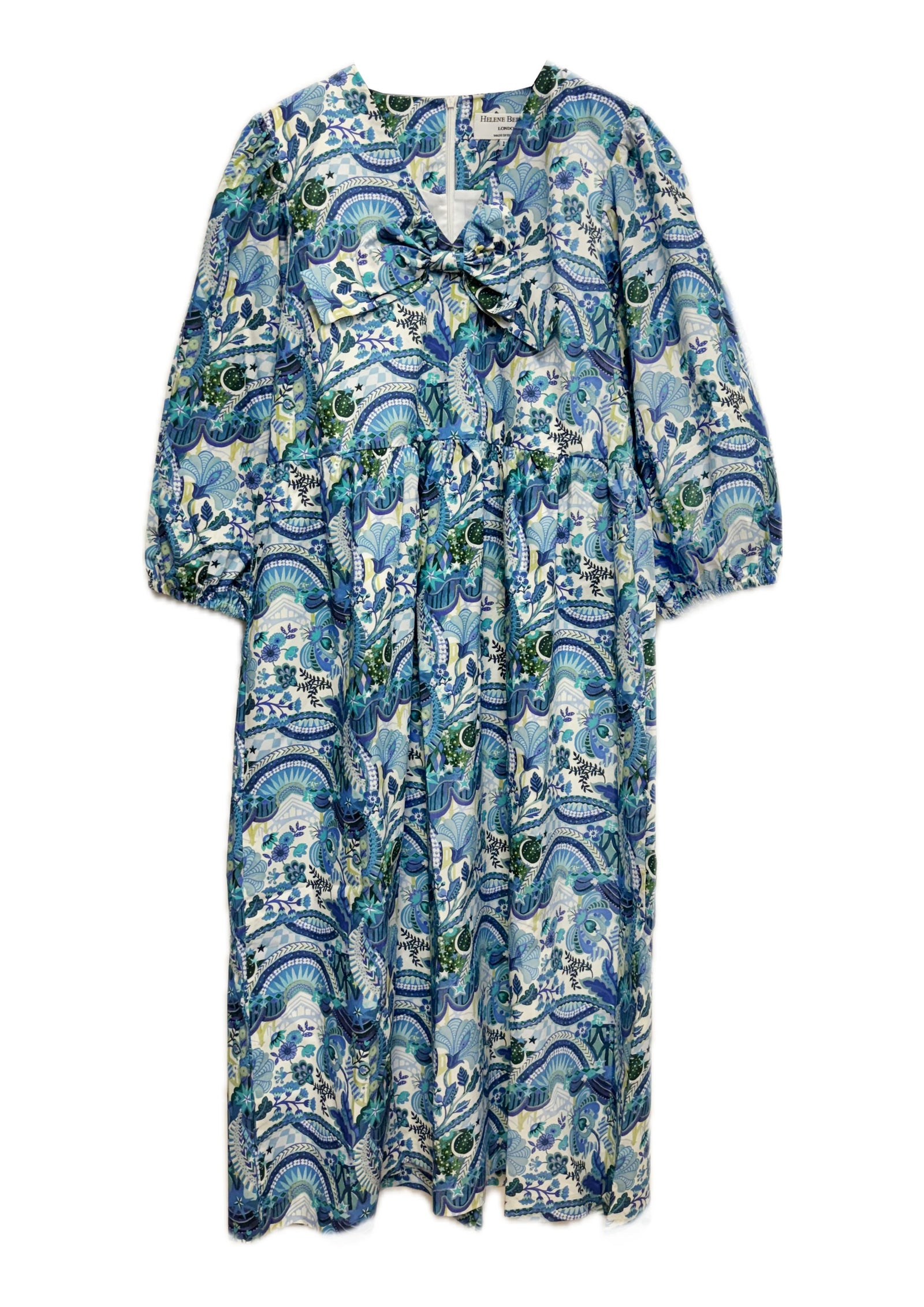 Lea Easy-Fit Bow Dress, made with Liberty Fabric - size 12