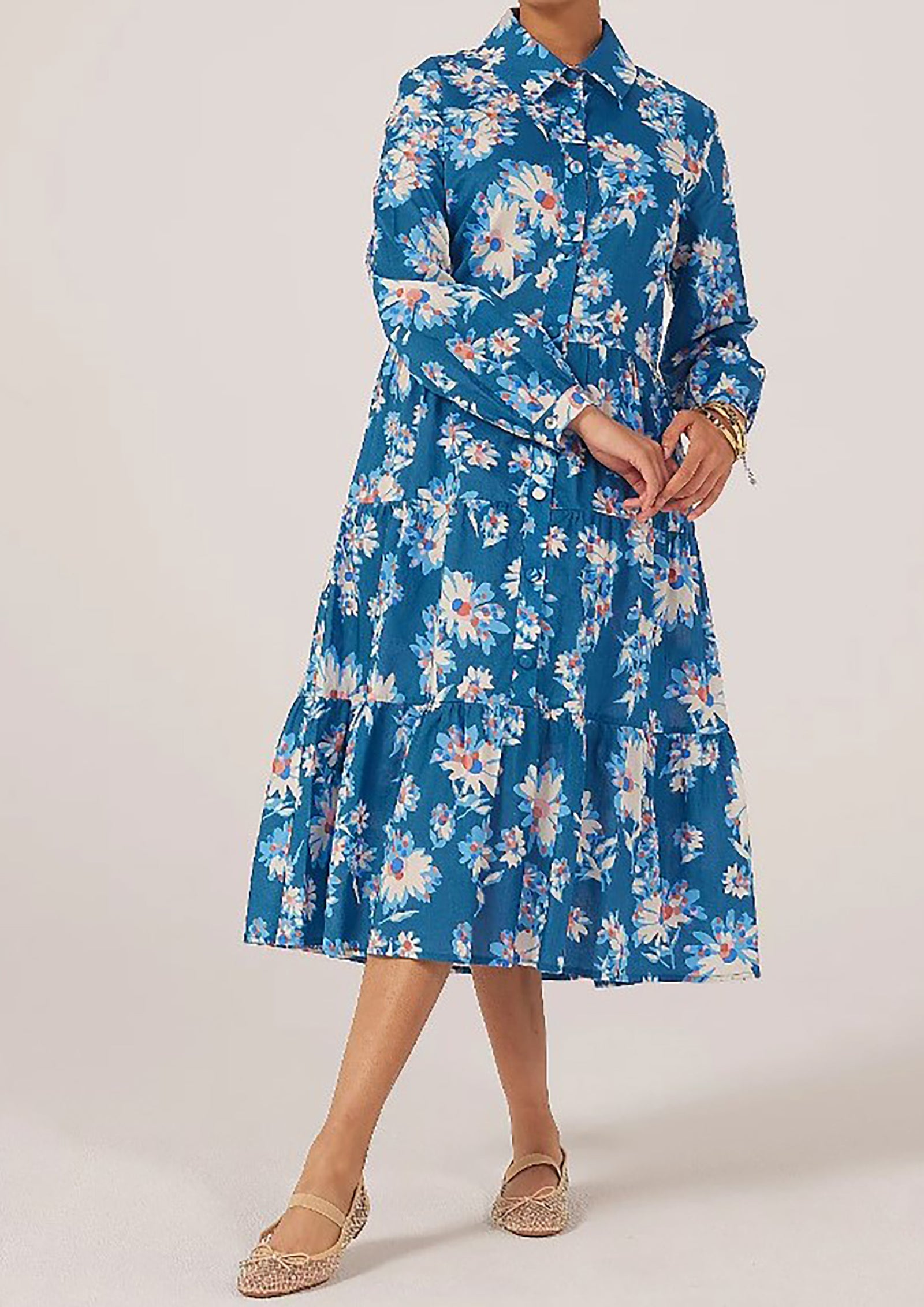 Mila Tiered Dress made with Liberty Fabric - size 10