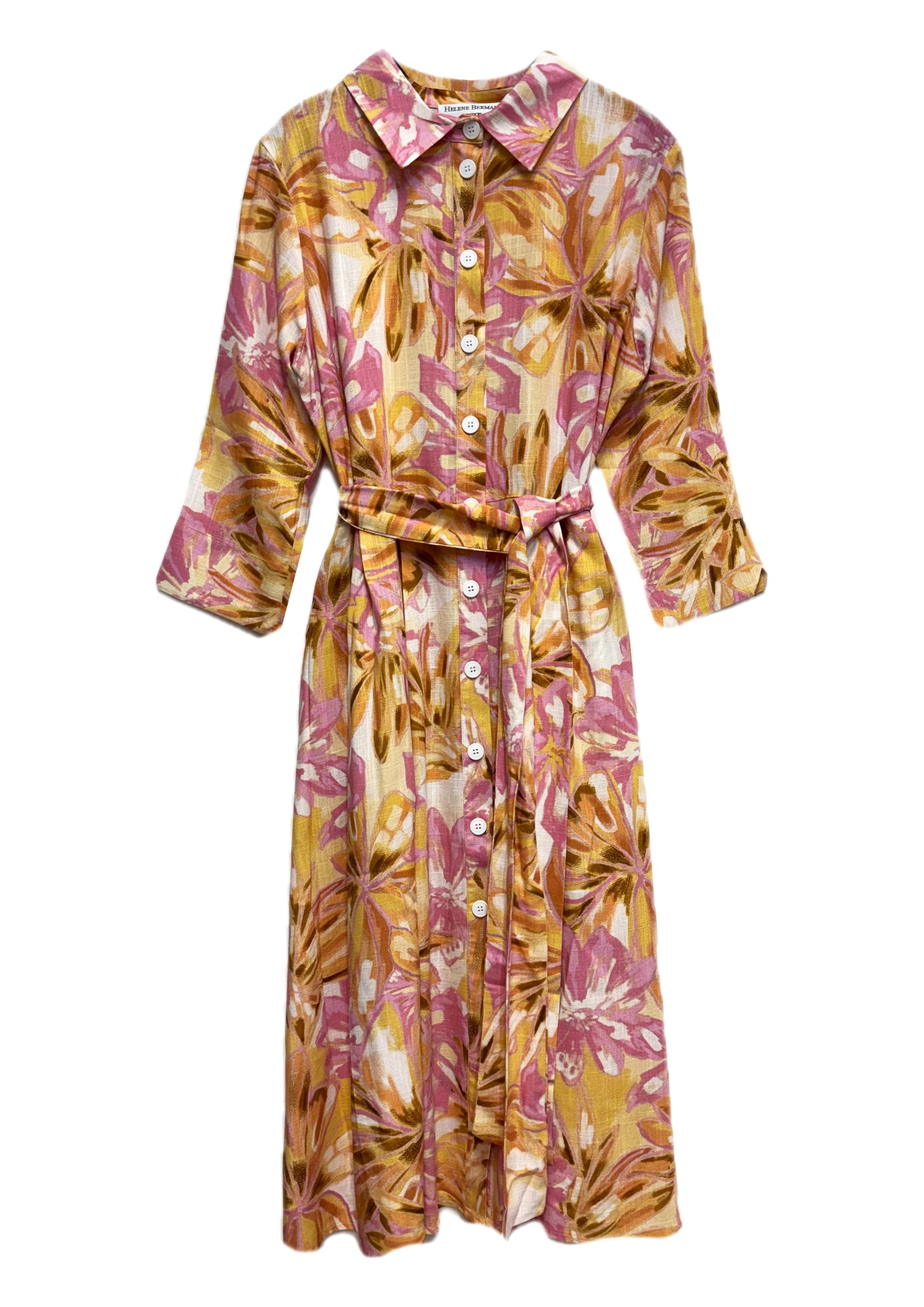 Madelyn Linen-Blend Shirt Dress - sizes 12, 14