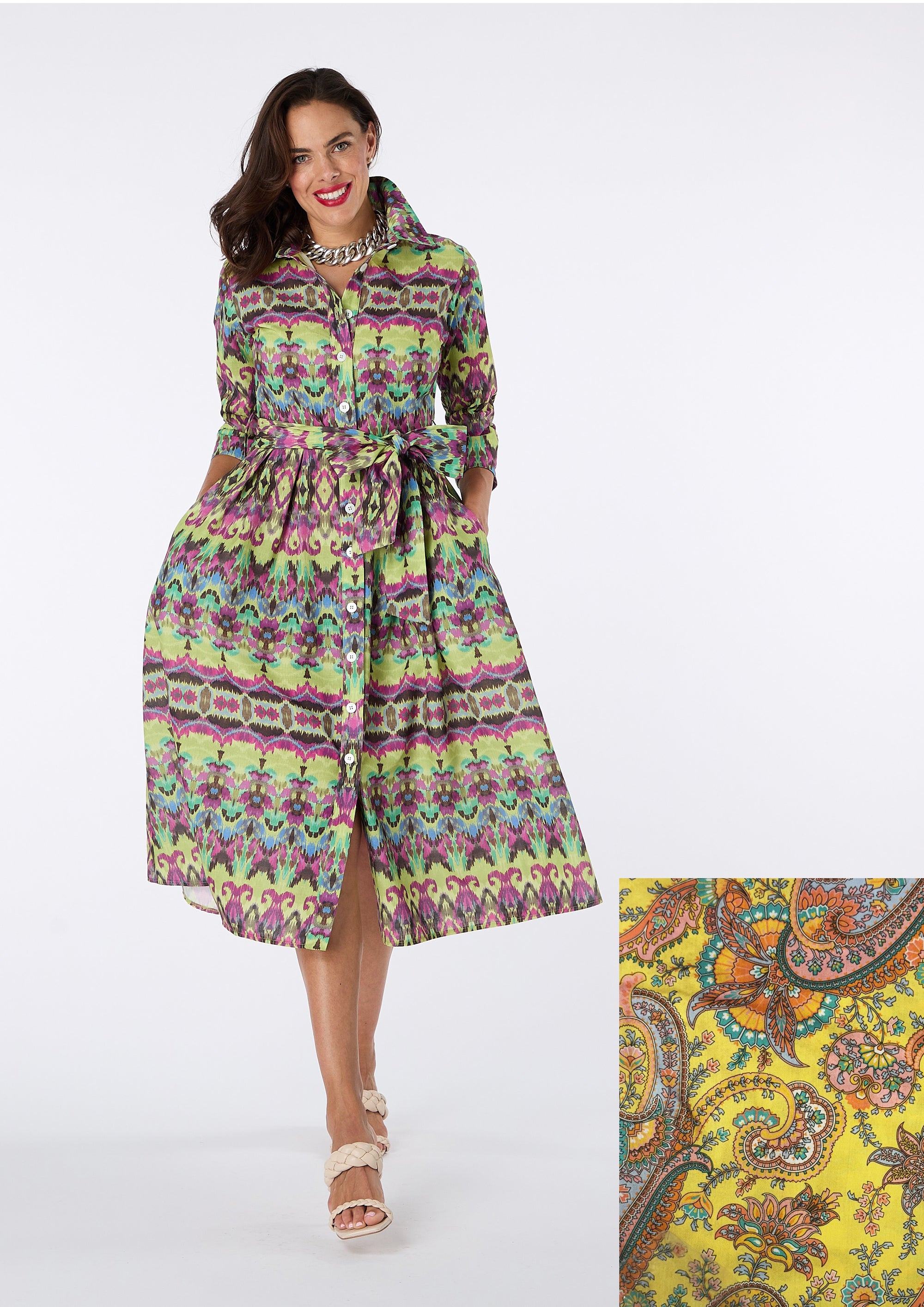 Millie Shirt Dress made with Liberty Fabric - size 10