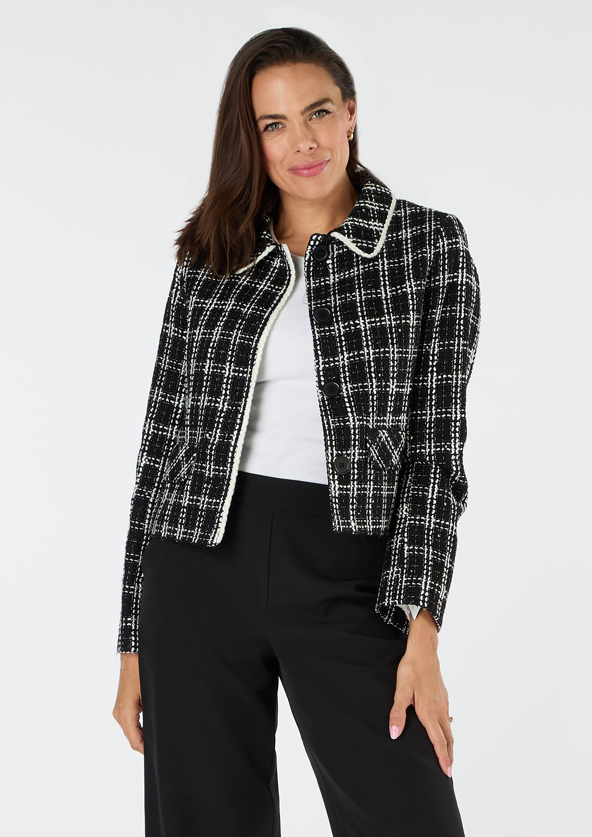 Rebel Tweed Jacket with Metallic Thread - size 10