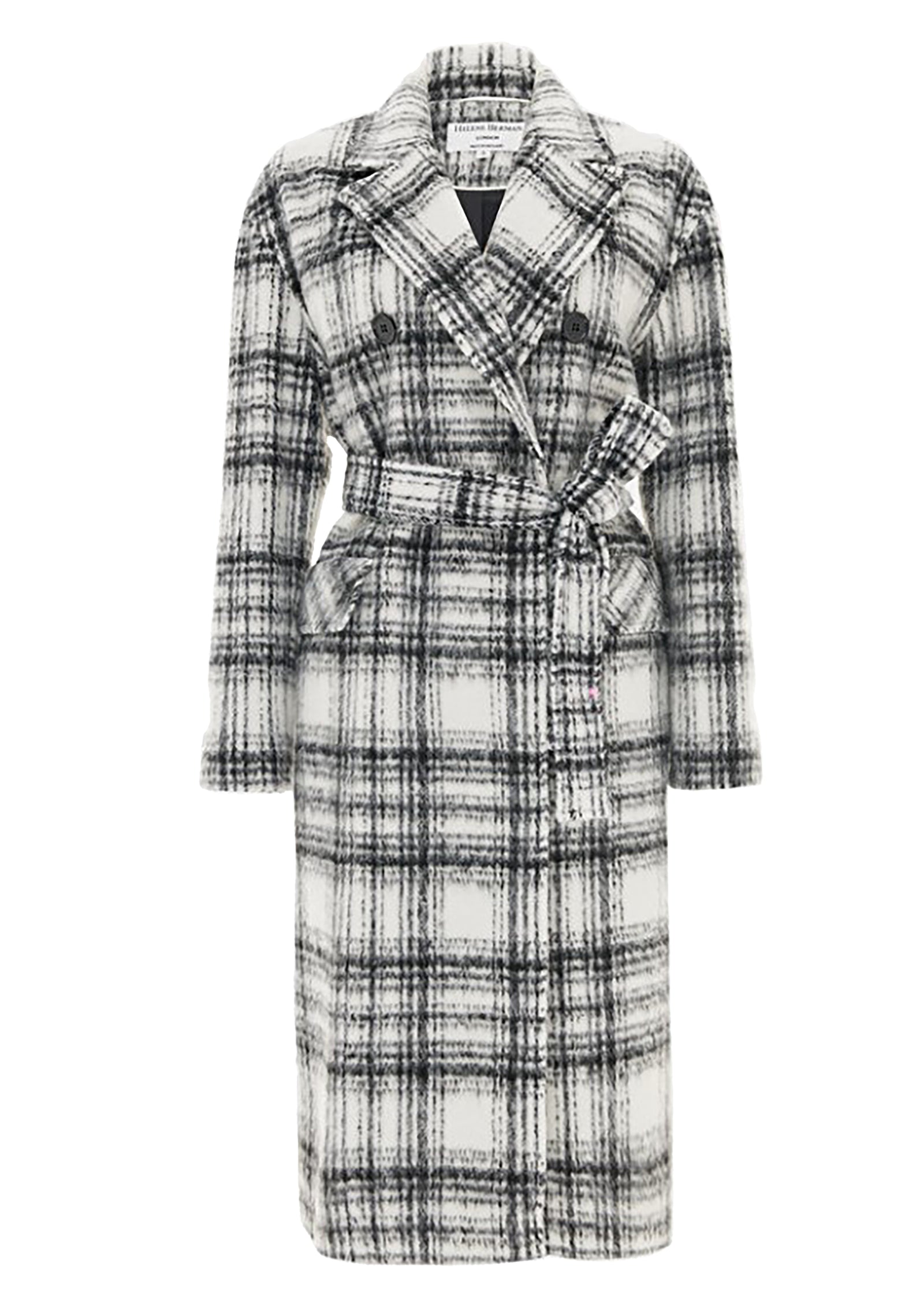 Carol Easy Wear Check Coat - size XS