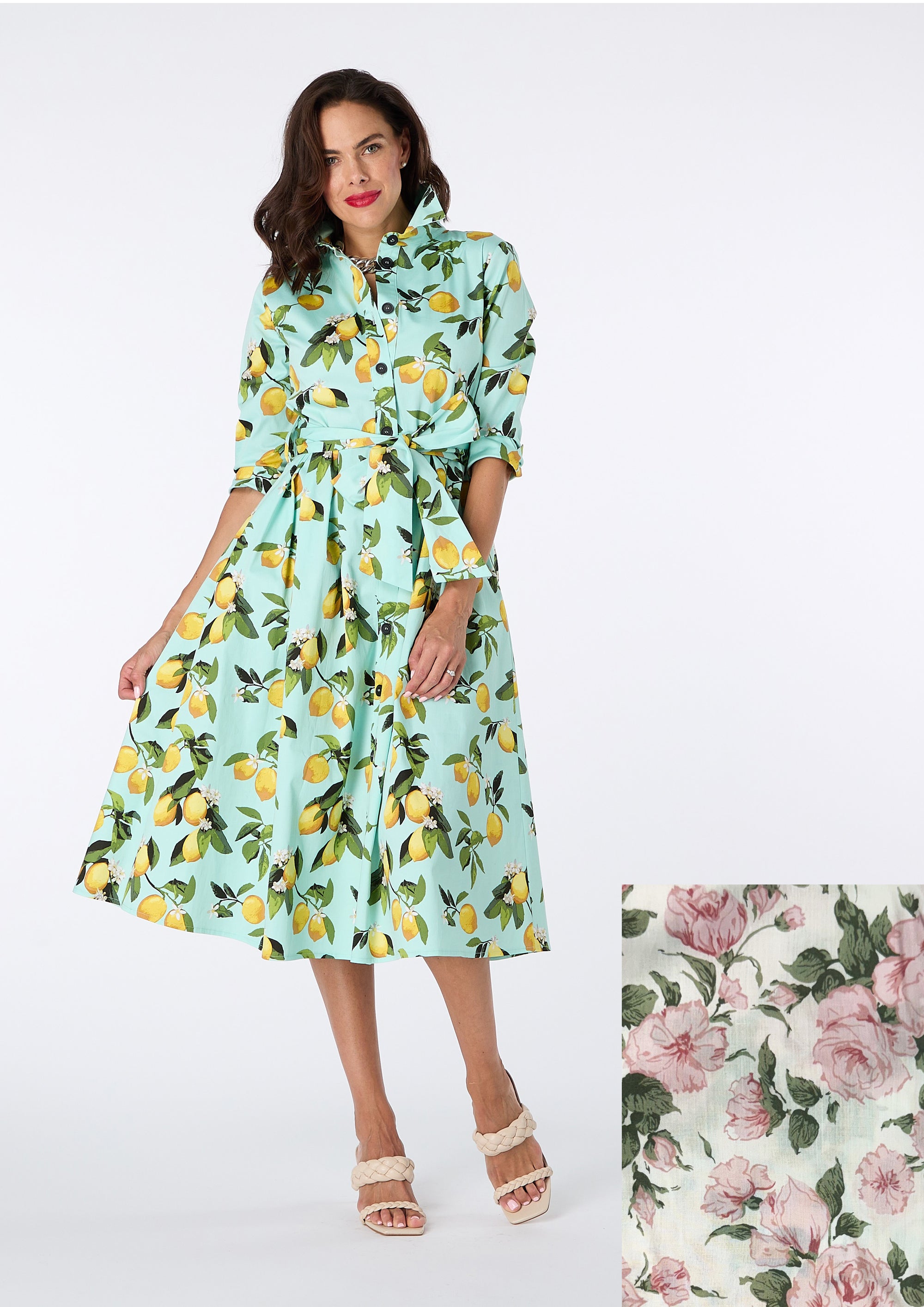 Rosa Shirt Dress made with Liberty Fabric - size 10