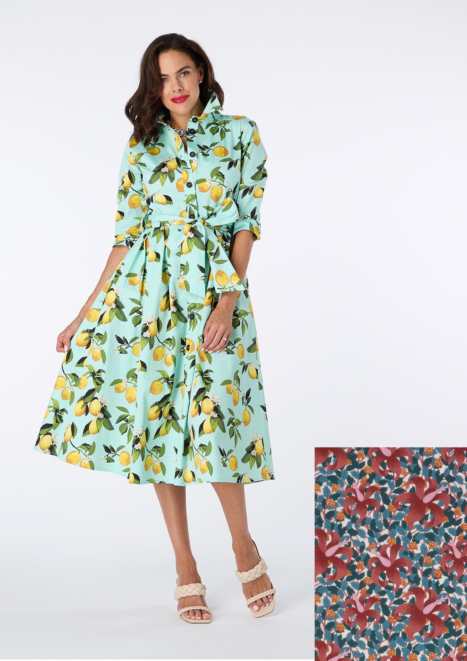 Simone Shirt Dress made with Liberty Fabric - size 10