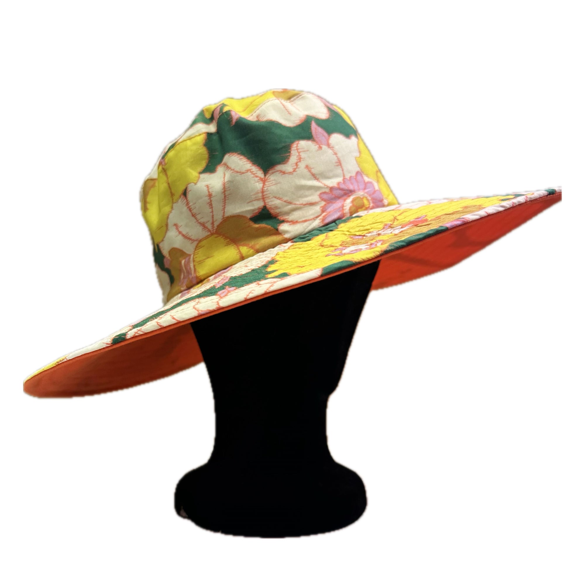 Susan Wide Brimmed Sun Hat - made with Liberty Fabric