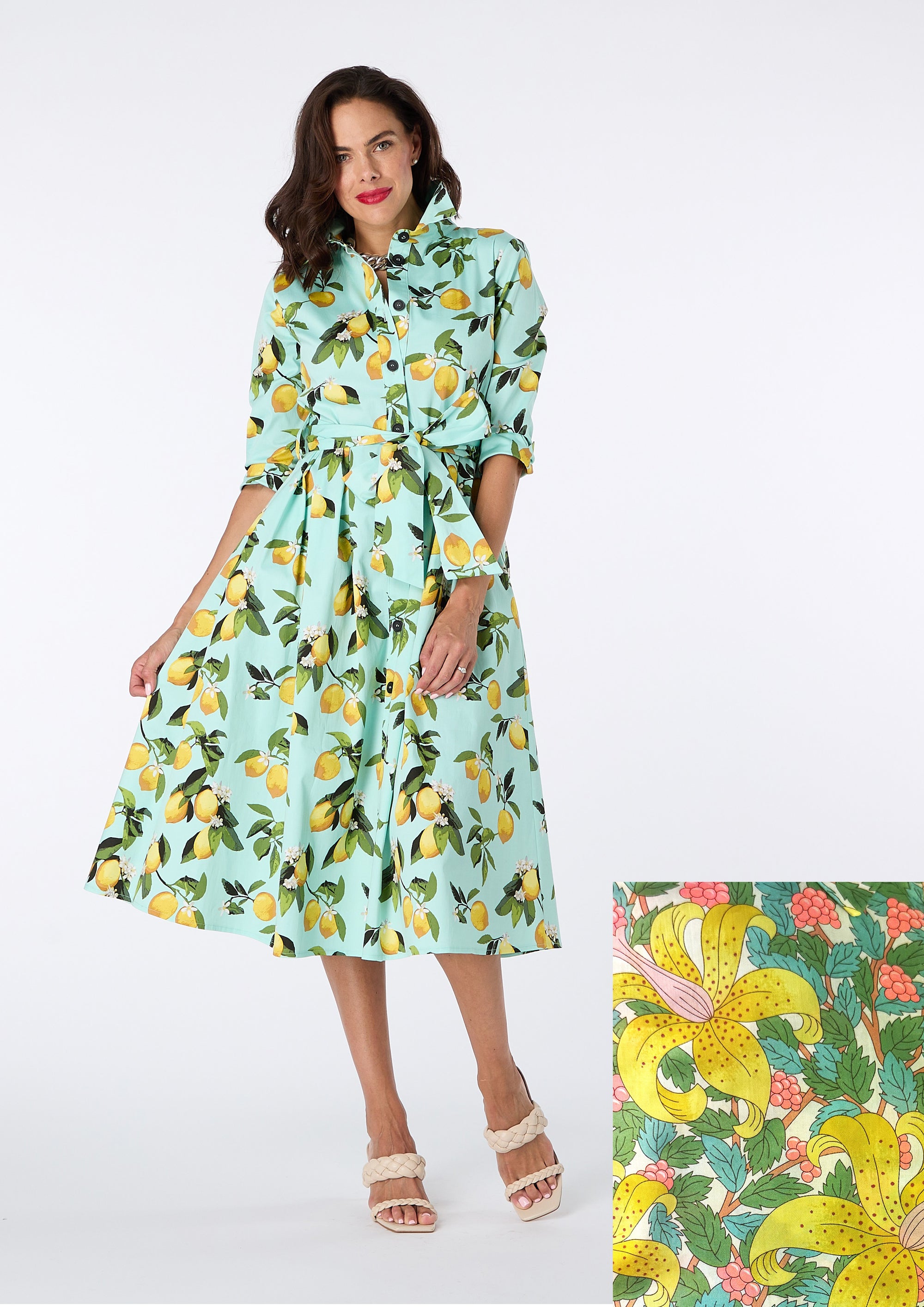 Willa Shirt Dress made with Liberty Fabric - size 10